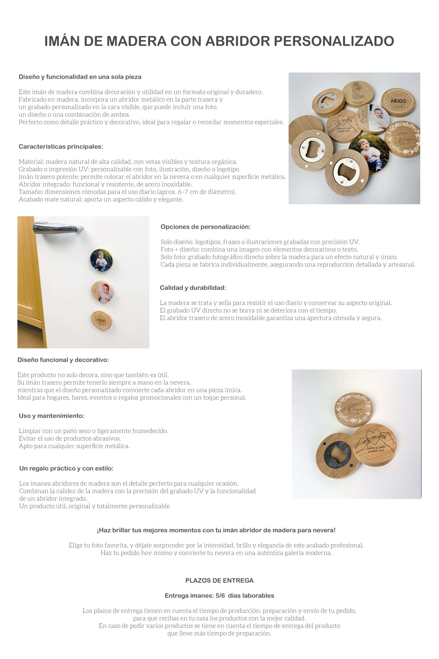 2. Llavero de madera personalizado con grabado UV, ideal para regalos y decoraciones únicas.